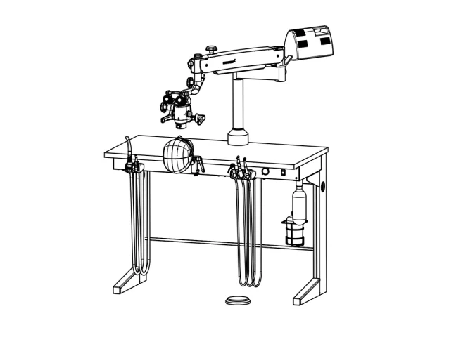 Навчальний стіл GALIT з мікроскопом